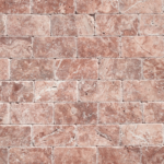Placi Travertin Rouge Fleurs Antichizat 7.5 x 15 x 1 cm