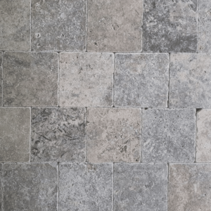 Placi Travertin Silver Antichizat 10 x 10 x 1 cm