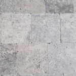 Placi Travertin Silver Antichizat 10 x 10 x 1 cm