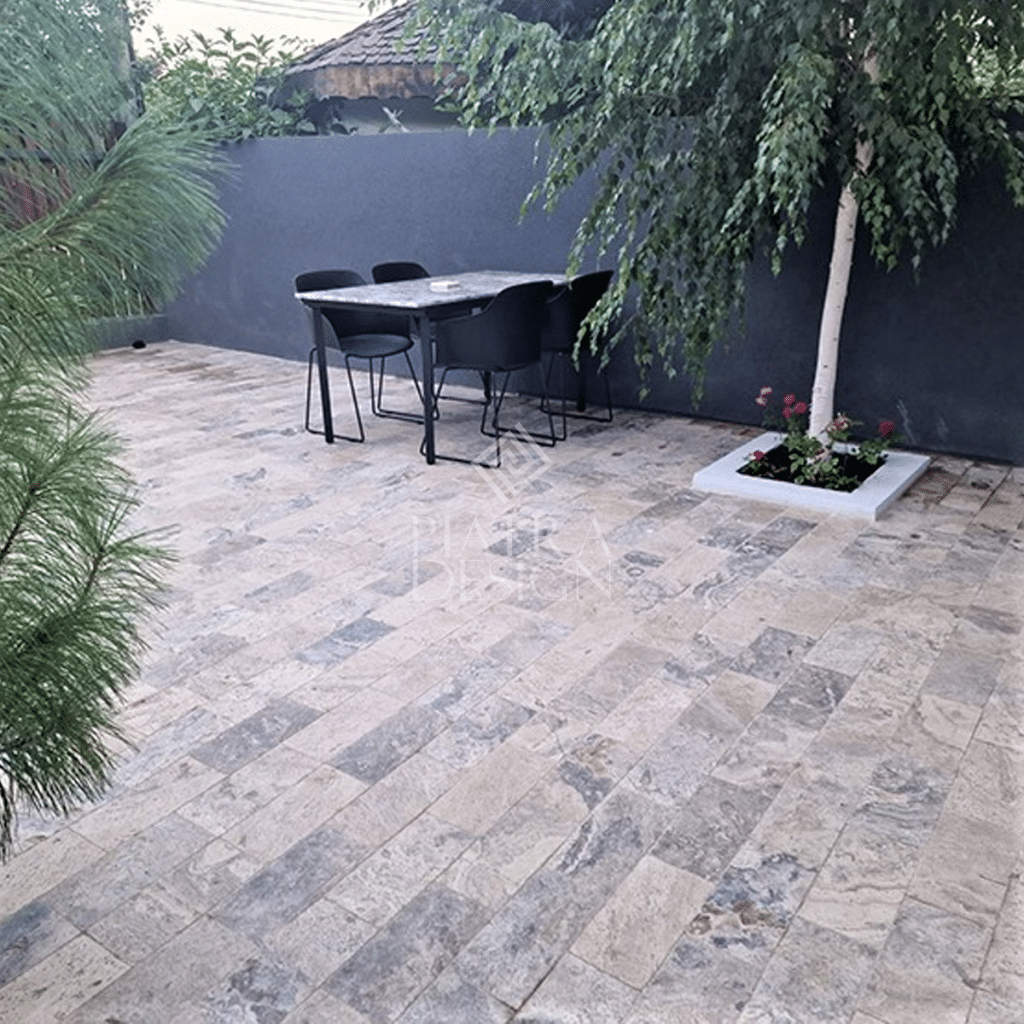 Placi Travertin Silver Antichizat 15.25 x 30.5 x 3 cm