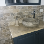 Placi Travertin Silver Rustic Antichizat 7.5 x 15 x 1 cm