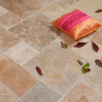 Placi Travertin Mix Slefuit Chituit Pattern Set x 1.2 cm