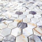 Mozaic Marmura Lila Hexagon Lustruit 5 x 1 cm - imagine 2