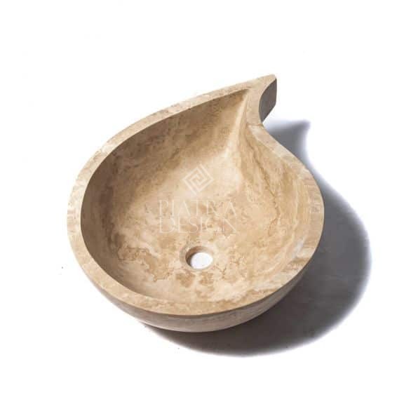 lvt-k043-l-1 Lavoar Travertin Light K043 40 x 52 x 15 cm - imagine 1