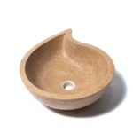 Lavoar Travertin Noce K043 40 x 52 x 15 cm - imagine 2