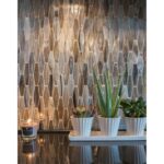 Mozaic Marmura Goldenval Long Hexagon Lustruit 6 x 13 x 1 cm - imagine 2