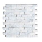 Mozaic Marmura White Scapitat 2.3 x 4.8 x 1 cm - imagine 9