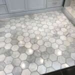 Mozaic Marmura White Hexagon Slefuit 10 x 1 cm