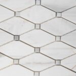 Mozaic Marmura Dolamit Diamond Lustruit 5 x 7.5 x 1 cm - imagine 5