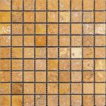 Mozaic Travertin Yellow Antichizat 2.3 x 2.3 x 1 cm