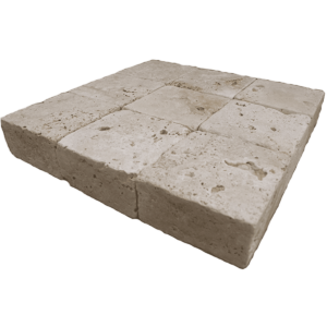 Placi Travertin Ivory Antichizat 10 x 10 x 5 cm