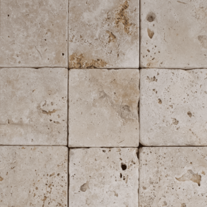 Placi Travertin Ivory Antichizat 15 x 15 x 5 cm