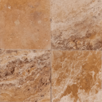 Placi Travertin Peach Blend Periat Margini Sparte 45.7 x 45.7 x 1.2 cm