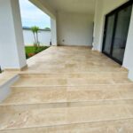 Trepte Travertin Classic CC Slefuit Chituit 1LSBEV - 1 lungime bizotata 120 x 33 x 2 cm