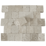 Placi Travertin Ivory Antichizat 10 x 10 x 5 cm