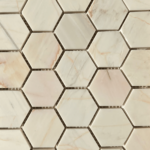 Mozaic Marmura White Hexagon Lustruit 4.8 x 1 cm