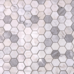 Mozaic Marmura White Hexagon Lustruit 4.8 x 1 cm
