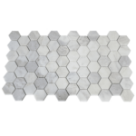 Mozaic Marmura White Hexagon Lustruit 4.8 x 1 cm