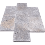 Placi Travertin Silver Antichizat 40.6 x 61 x 3 cm