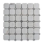 Mozaic Marmura Dolamit Octagon Lustruit 4.8 x 4.8 x 1 cm - imagine 2