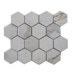 Mozaic Marmura Iceberg Hexagon Lustruit 7.5 x 1 cm - imagine 3