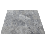 Placi Travertin Silver Rustic Antichizat 30.5 x 30.5 x 3 cm