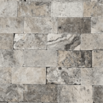 Placi Travertin Silver Rustic Antichizat 7.5 x 15 x 3 cm