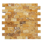 Mozaic Travertin Yellow Scapitat 2.5 x 5 x 1.5 cm