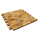 Mozaic Travertin Yellow Scapitat 2.5 x 5 x 1.5 cm