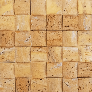 Mozaic Travertin Yellow Matrix 5 x 5 x 1.5 cm