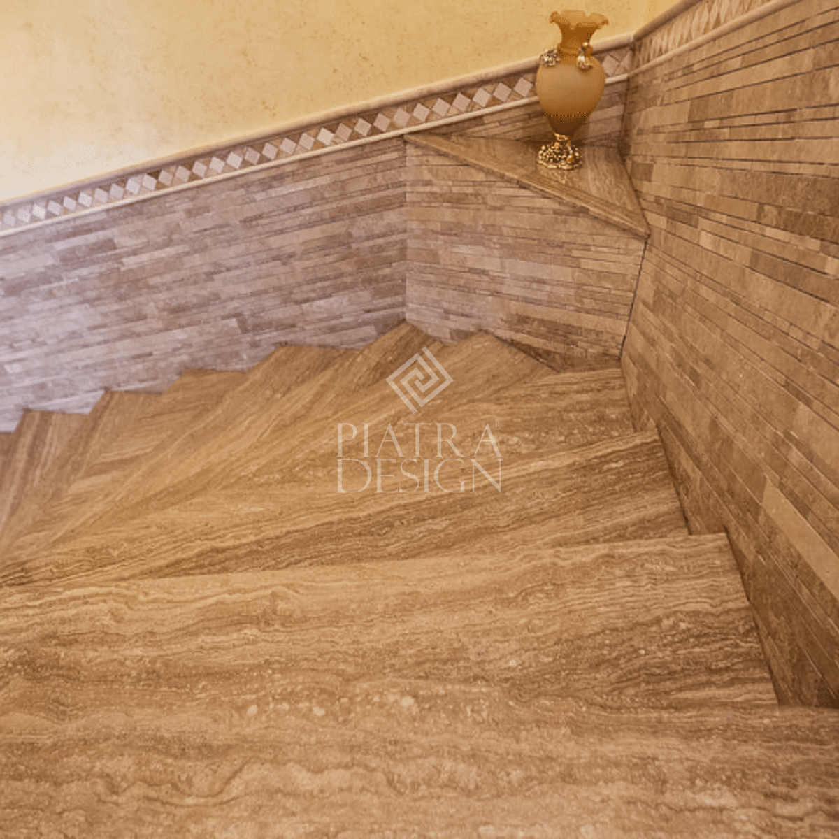 Lastra Travertin Walnut VC Lustruit Chituit GR3 cm Lastra Travertin Walnut VC Lustruit Chituit GR3 cm