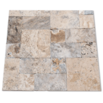 Placi Travertin Silver Antichizat Mini Set x 3 cm