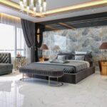 Gresie Portelanata Rectificata Carrara Lucioasa 60 x 120 x 1 cm