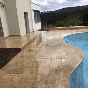 Placi Travertin Bellano Periat Pattern Set x 1.2 cm