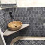 Placi Marmura Black Antichizat 10 x 10 x 1 cm - imagine 2