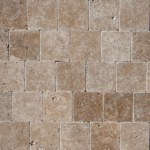 Placi Travertin Noce Antichizat 10 x 10 x 1 cm