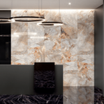 Gresie Portelanata Rectificata Blue Stone Lucioasa 60 x 120 x 1 cm