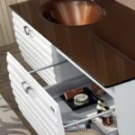 Set Mobilier Baie Anzer White 60 cm - imagine 4