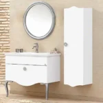 Set Mobilier Baie Cunda White Silver 100 cm
