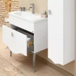 Set Mobilier Baie Cunda White Silver 100 cm - imagine 2