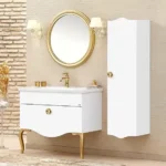 Set Mobilier Baie Cunda White Gold 100 cm