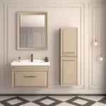 Set Mobilier Baie Design Mat Cappuccino 105 cm