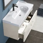 Set Mobilier Baie Design Mat White 85 cm - imagine 2
