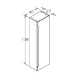 Set Mobilier Baie Malta Mat Gri Lake 100 cm - imagine 6