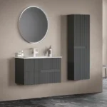 Set Mobilier Baie Moonlight Mat Anthracite 90 cm