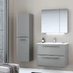 Set Mobilier Baie Nuvola Gri 80 cm