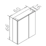 Set Mobilier Baie Nuvola Cashmire 65 cm - imagine 5