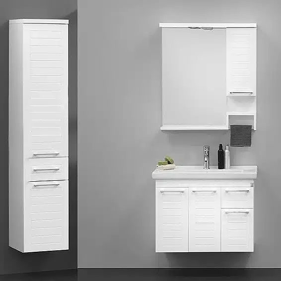 Perge.jpg Dulap cu Lavoar Perge White 65 cm - imagine 1