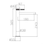 Baterie Lavoar Slim White SLM7601W - imagine 2