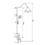 Sistem de dus Topkapi Rose TP1460RS - imagine 2